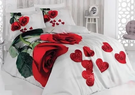 روتختی طرح گل دار مناسب اتاق خواب روشن و دلباز